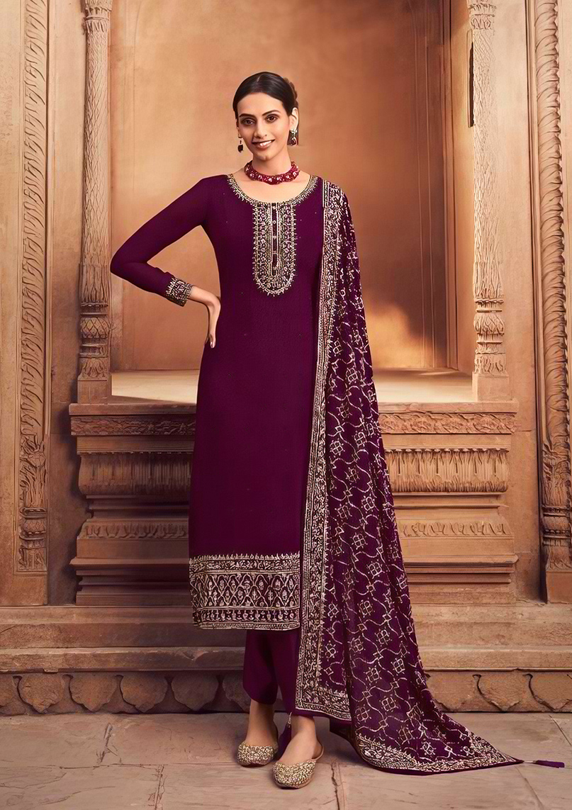 Ethereal Georgette Embroidery Kurti Set (3)